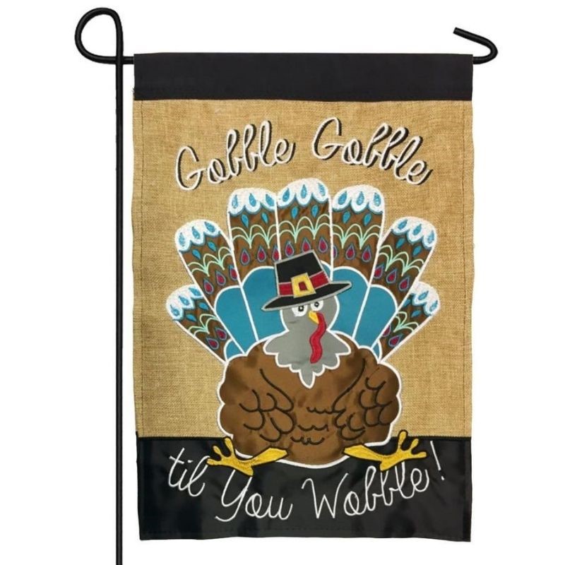 Gobble Gobble Garden Flag